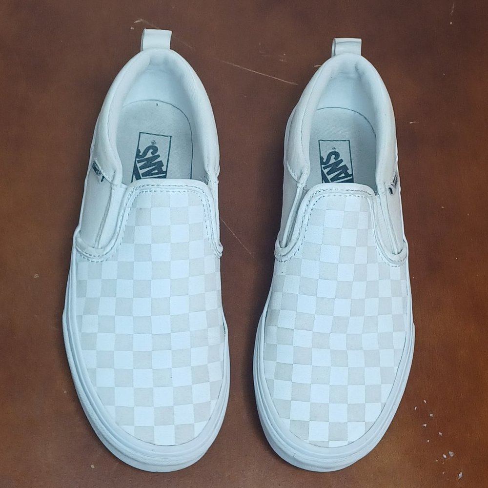 Vans Classic Slip-On Stackform Checkerboard Classic White Size 35